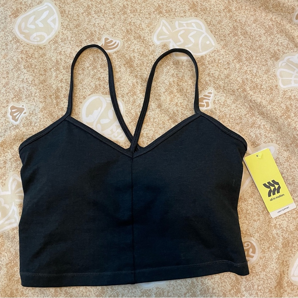 Women’s All in Motion Light Support Allover Cozy Cami Bra Size Small